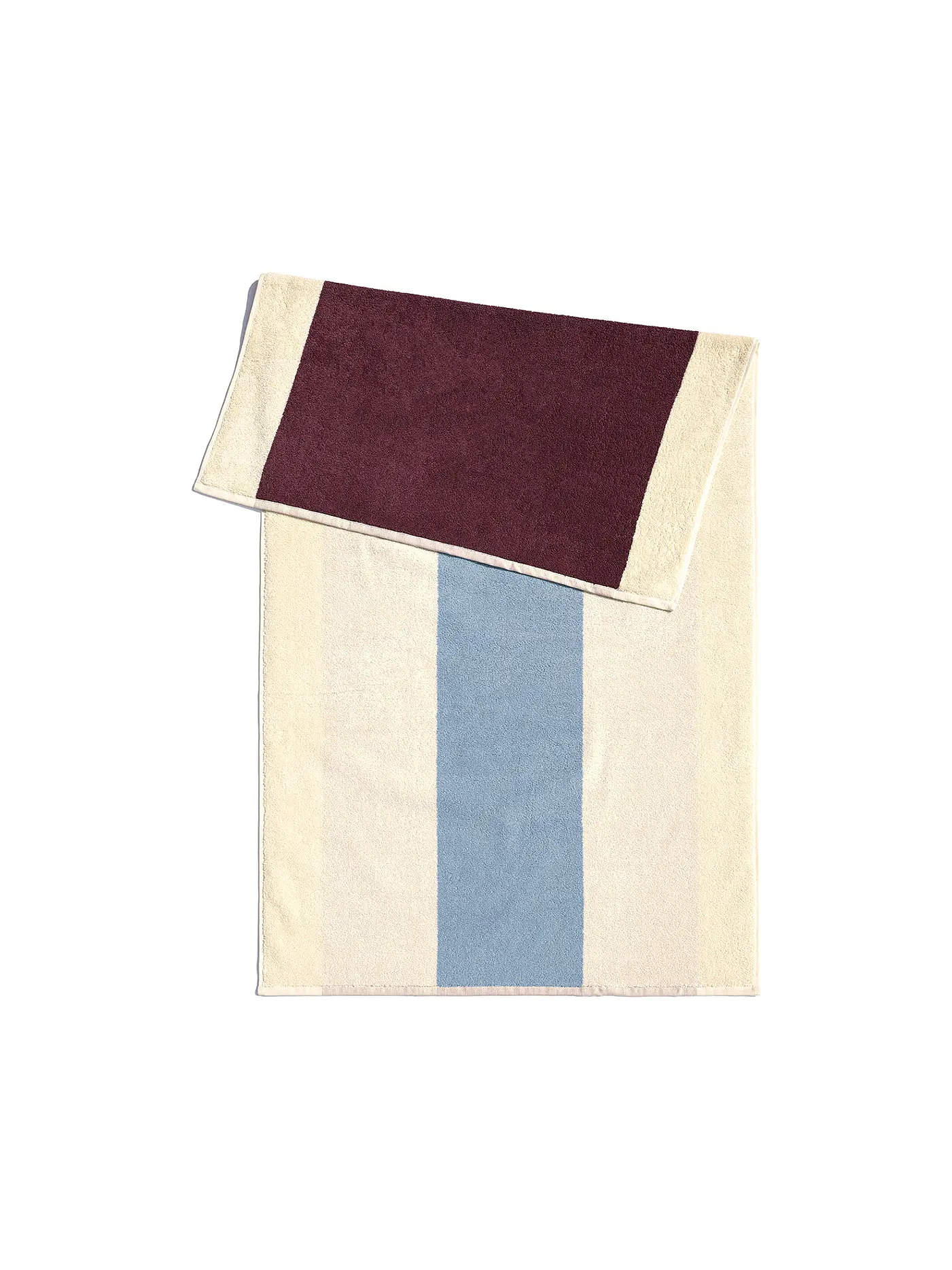 SUITE702 | Handtuch 50x100cm MARTENS AND MARTENS Sky Blue/Bordeaux | 